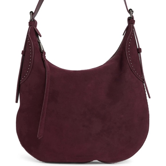Rebecca Minkoff | Pippa Studded Suede Hobo Bag - Picture 2 of 2